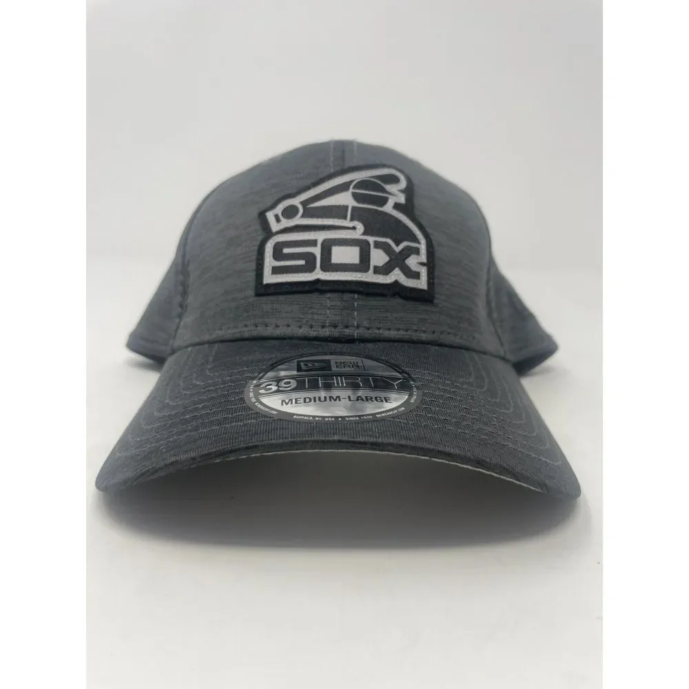 NEW ERA CHICAGO WHITE‎ SOX CLUBHOUSE 39THIRTY HAT GRAY STRETCH FLEX CAP M/L NEW